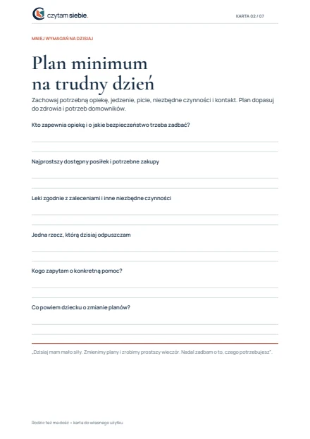Podgląd karty 2 z zestawu Rodzic też ma dość